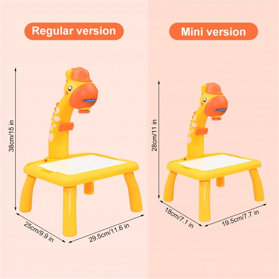 Children's Projector Art Painting Toy Table Children's Drawing Board Desk Arts Crafts Education Drawing-learning Tools Girl Toys