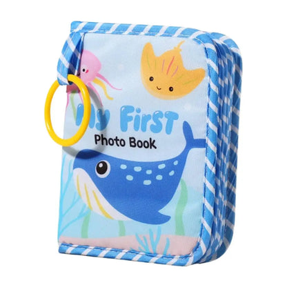 Baby Photo Album Soft Baby Book First Year Baby Photo Book Safe Mirror Family Memory Book For Newborns Toddler 1st Birthday Gift
