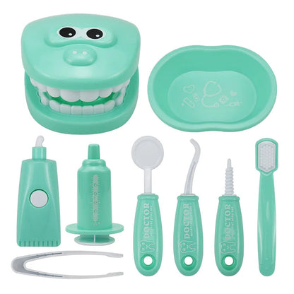Children Dentist Pretend Play Toys Simulation Dentist Tools Hygienic Habits Cultivation Role Play Game Educational Toys For Kids