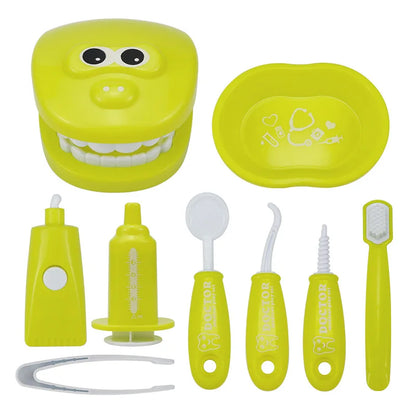 Children Dentist Pretend Play Toys Simulation Dentist Tools Hygienic Habits Cultivation Role Play Game Educational Toys For Kids