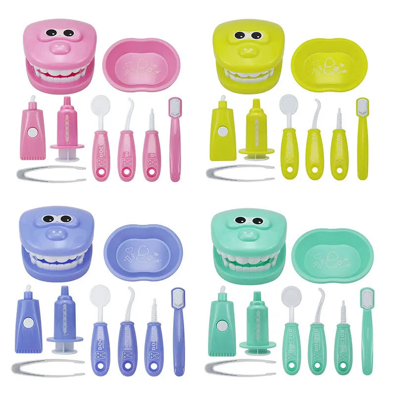 Children Dentist Pretend Play Toys Simulation Dentist Tools Hygienic Habits Cultivation Role Play Game Educational Toys For Kids