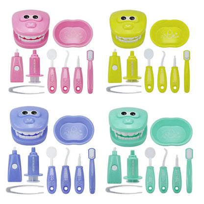 Children Dentist Pretend Play Toys Simulation Dentist Tools Hygienic Habits Cultivation Role Play Game Educational Toys For Kids