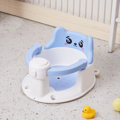 Baby bath seat, baby bathing gadget, lying support for infants, newborn bath basin seat, suction cup anti-slip bath stool