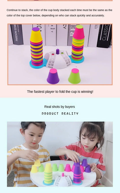 Improve Concentration Toys Interaction Table Games Logic Educational Training Stacking High Set Of Cup Children Puzzle Toys