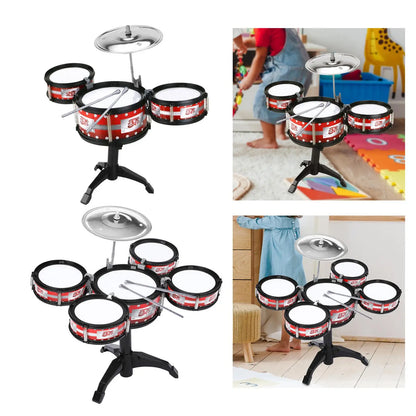 Toddlers Educational Drum Set Musical Toys Sensory Toy Kids Drum Set for Children 1 2 3 4 Years Old Kindergarten Kids Girls Boys