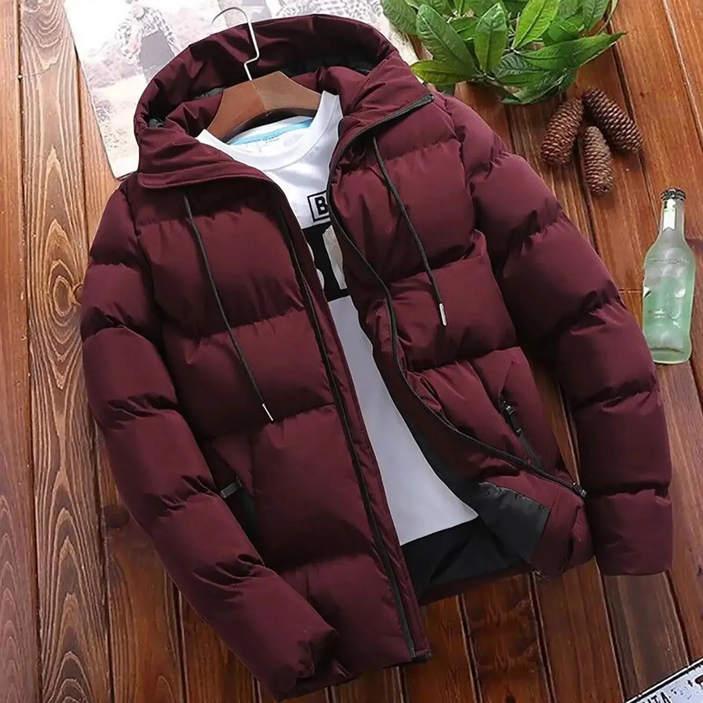 2025 Autumn/Winter Fashion Men's Jacket - Casual Comfortable Coat - Outdoor Warm With Cap Design - Business Men's Style