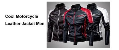 Men's Leather Jacket Fashion High-Quality Detachable Fur Collar Autumn And Winter Thick Coat Original Embroidered Men Clothing