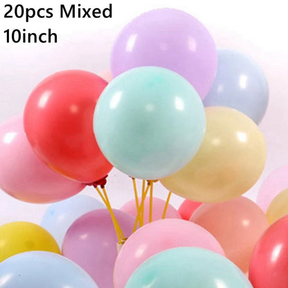 Latex Balloon Birthday Kids Balloon 1st One Year Birthday Party Decor Baby Shower Christening Ballon Wedding Event Baloon Globos