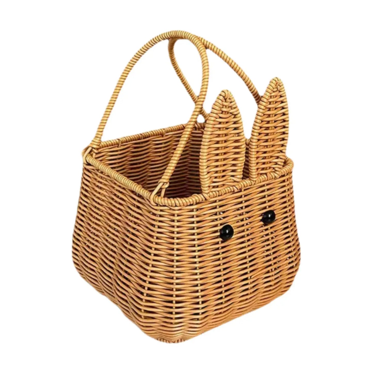 Bunny Easter Woven Basket Craft Storage Basket for Kitchen Restaurant Pantry