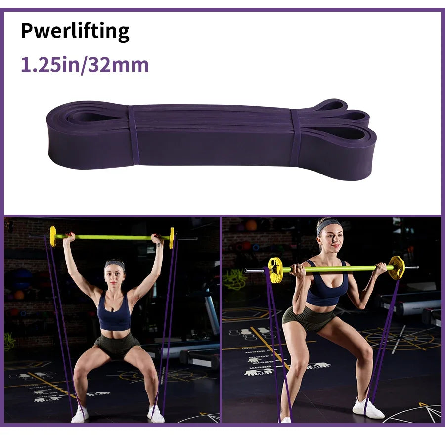 Heavy Duty Latex Resistance Band Exercise Elastic Band For Sport Strength Pull Up Assist Band Workout Pilates Fitness Equipment
