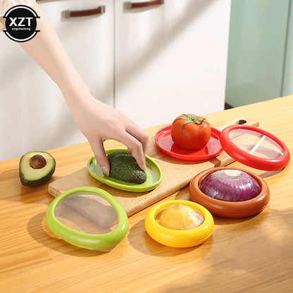 Creative Kitchen Storage Box Fruit Vegetable Container Fresh Box Avocado Tomato Lemon Onion Fresh-Keeping Crisper Kitchen Gadget