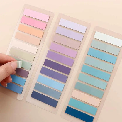 200Sheets Color Self Adhesive Index Tabs Bookmark Sticky Notes Memo Pad Stickers Index Page Markers Paper Flags Tabs Office Supp
