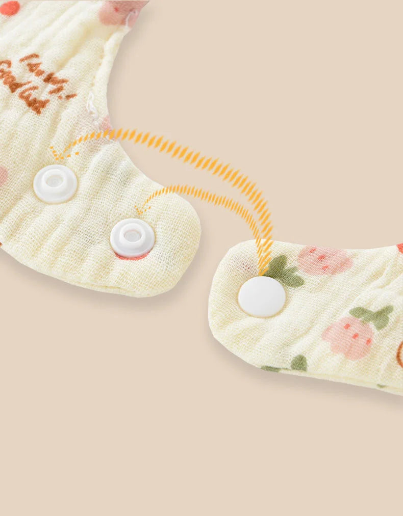 Newborn Baby Bibs for Boy Girl Cute Animal Burp Cloths Cotton Muslin Soft Infants Breathable Feeding Bibs Feeding Accessories