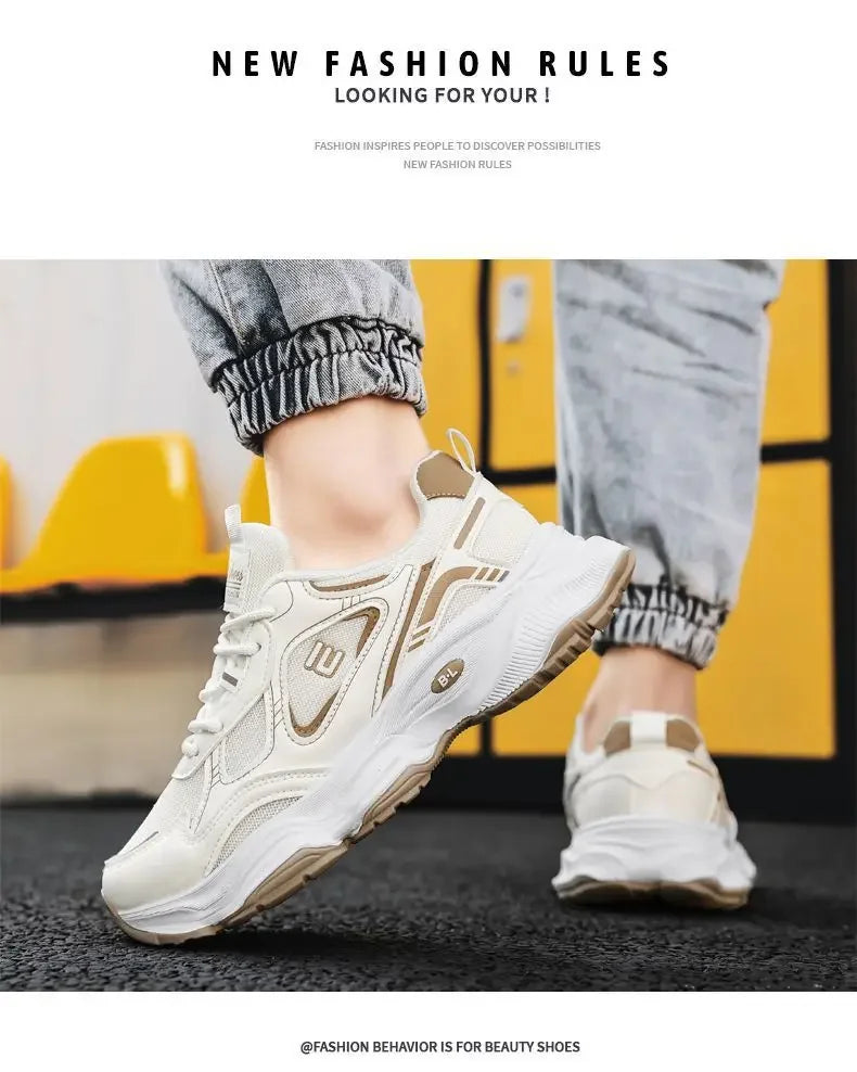 Fashionable men's sports shoes, high-quality men's casual shoes, soft-soled shock-absorbing running shoes