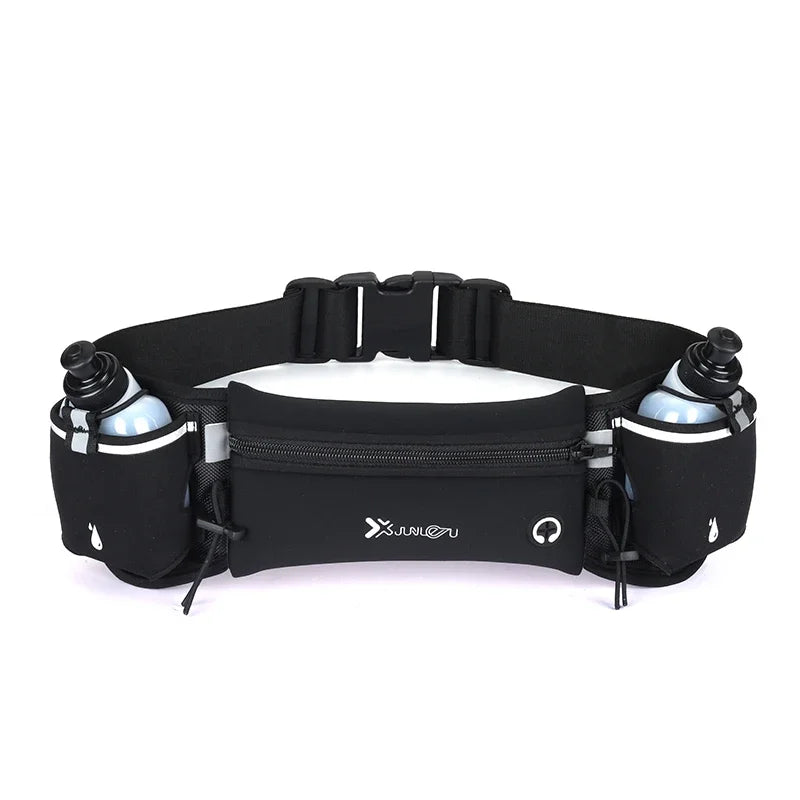 Trail Running Waist Pack For Man/Woman Marathon Phone Water Bottle Sports Fanny Pack Fitness Dual Pocket Running Belt Waist Bag