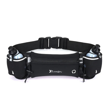 Trail Running Waist Pack For Man/Woman Marathon Phone Water Bottle Sports Fanny Pack Fitness Dual Pocket Running Belt Waist Bag