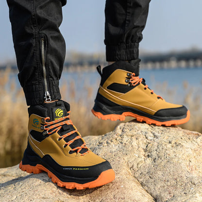 Indestructible Work Boots MEN'S AND WOMEN'S Style Waterproof Work Sports Shoes Steel Toe Boots Anti-puncture Protective Shoes