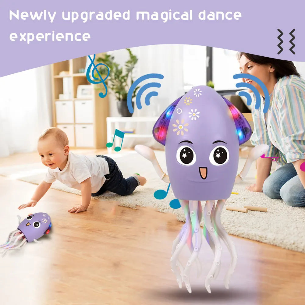 Interactive Moving Toys with Music & Light Electronic Light Up Music Toys Education Toddler Octopus Toy Children Development Toy
