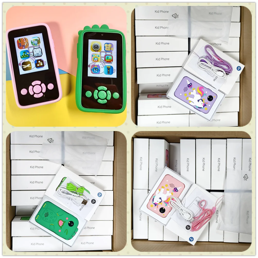 Children Phone Toys Camera Mp3 Music Player Puzzle Games Tooddler Educational Leaning Toys Kids for Girls Boys Birthday Gifts