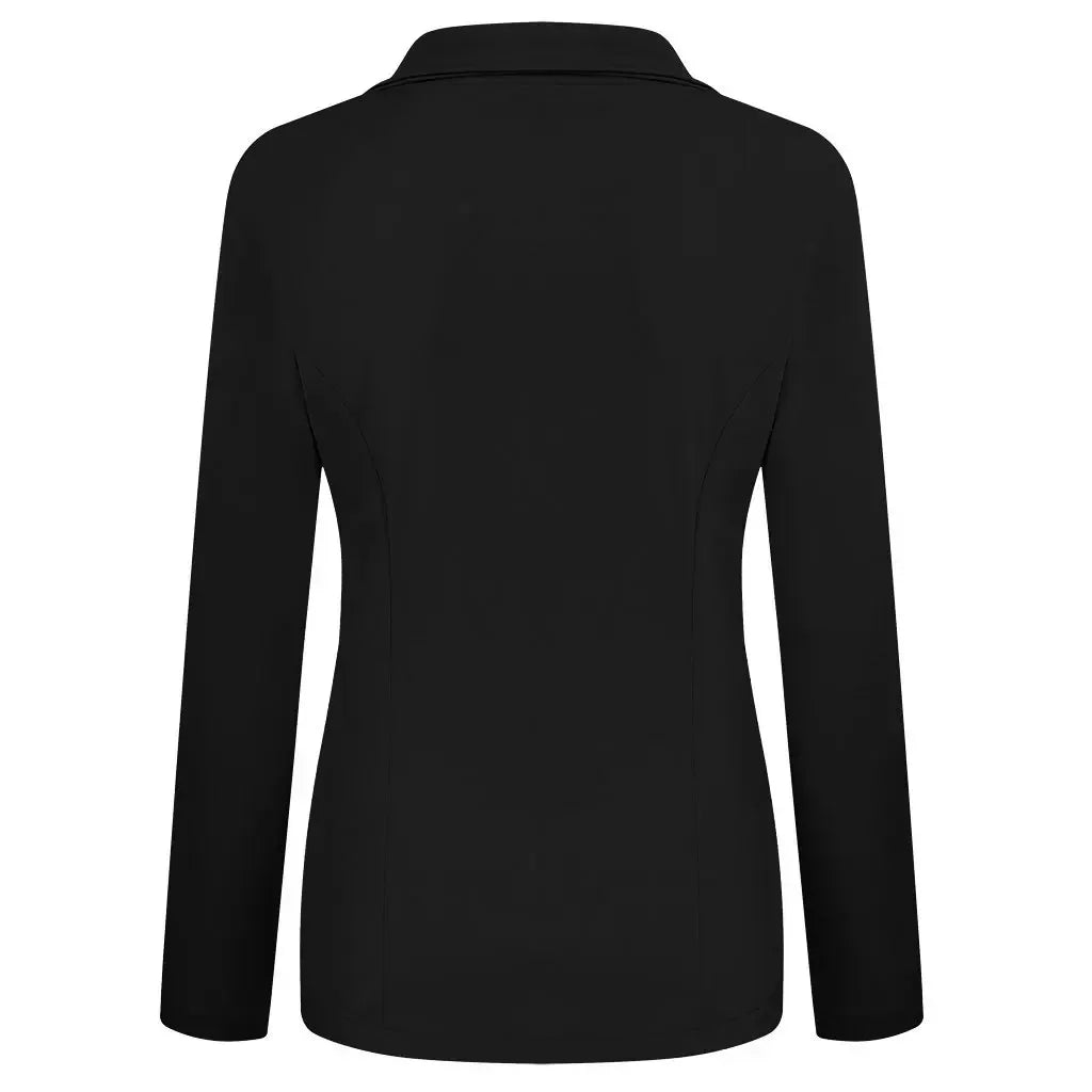 Women Suit Coat Elegant Lapel Suit Coat for Women Slim Fit Single Button Jacket for Business Wear Versatile Solid Color Soft