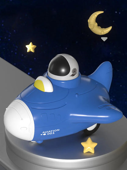 Children Cars Toys for 1-3 Years Boys Cartoon Inertial Train Ship Airplane Toy Kids Early Educational Toys for Toddler Xmas Gift