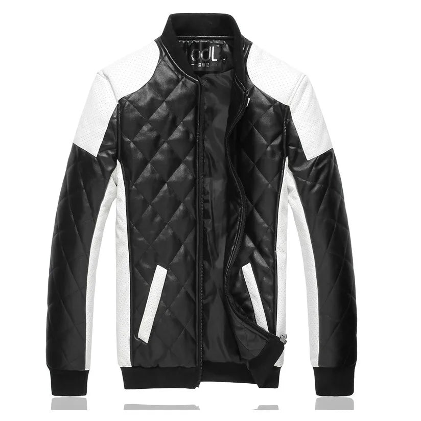 Men Leather Coat Men Wear Slim Fit Blazer PU Clothes Spring Trend Autumn New Leisure Fashion Fashionable Motorcycle Jacket