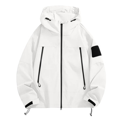 Women'S Tops Hooded Windbreaker Women'S Jacket Waterproof Coat Outdoor Travel Contrast Functional Style Solid Color Adventure