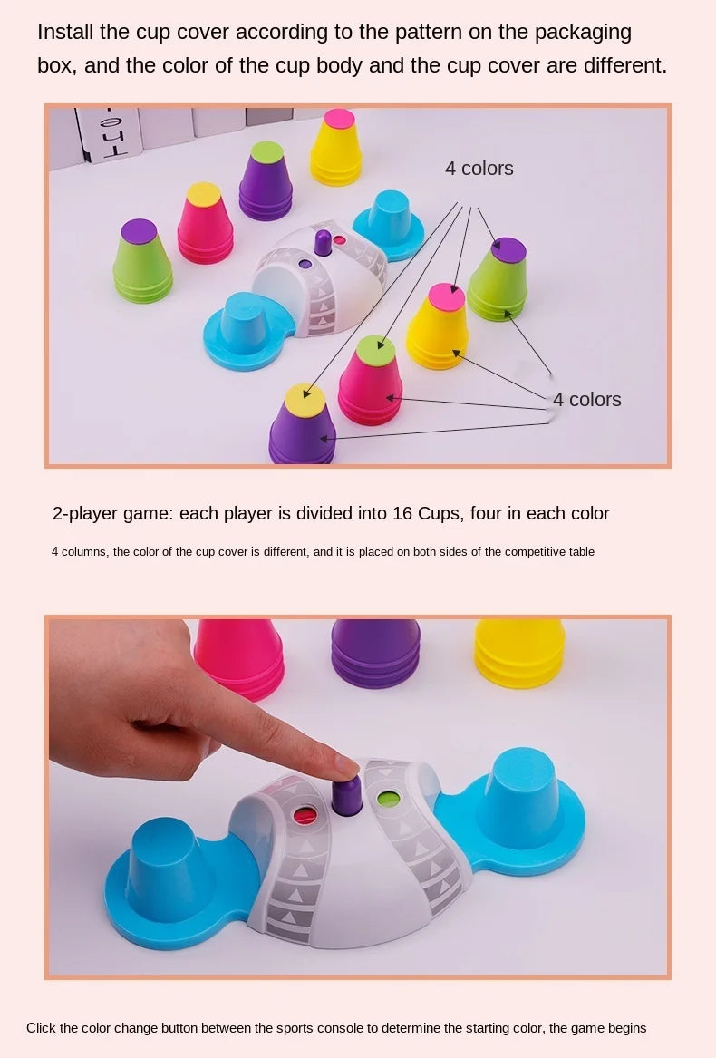 Improve Concentration Toys Interaction Table Games Logic Educational Training Stacking High Set Of Cup Children Puzzle Toys