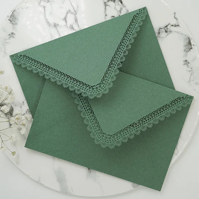1PC Vintage Western Envelopes Kawaii Hollow Lace Letter Pads Bag Wedding Party Invitation Cards Cover Envelopes for Letter Pads