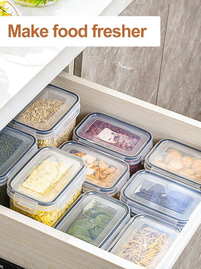 Kitchen Storage Container with Lid Airtight Set of 16 Set 2.8 L / 2.0 L / 1.4 L / 0.8 L/0.52L/0.32L/0.24L  BPA Free