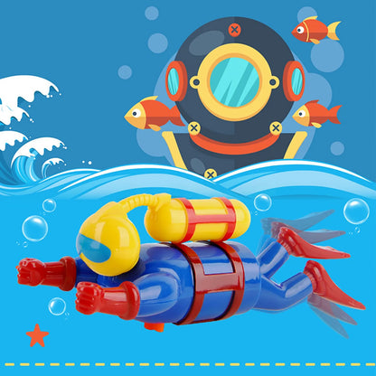 Children'S Toys Chain Diver Bath Toys Children'S Bathroom Water Toys Bathing Interactive Fun Small Gifts Play Diving Doll