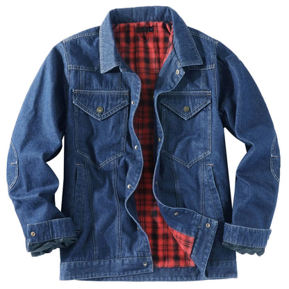 Men's Spring and Autumn Fashion Versatile Jacket Pure Cotton Casual Loose Collar Jacket High end Business workwear Top Coat