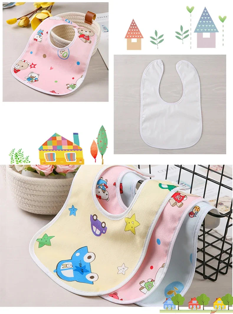 Baby Bibs for Children Waterproof Babys Bib Newborn Water Uptake Bibs Burp Cloths Things for Baby Stuff Feeding Boy Girl