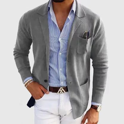 Men's Coat Autumn and Winter Fashion Slim Fit British Suit Casual Formal Blazer for Men