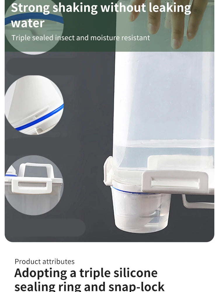 Kitchen Storage Box, Rice Bucket Storage Can, Five Grain And Miscellaneous Grain Storage Can, Sealed Can, Practical For Kitchen