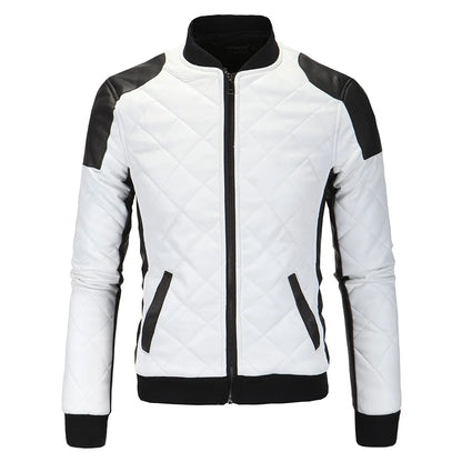 Men Leather Coat Men Wear Slim Fit Blazer PU Clothes Spring Trend Autumn New Leisure Fashion Fashionable Motorcycle Jacket