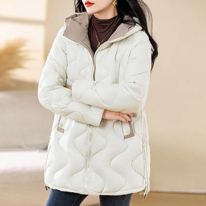 Women's Warm Cotton Jacket Winter Simple And Fashionable Women's Coat Plus Size Windproof Jacket Women's Top