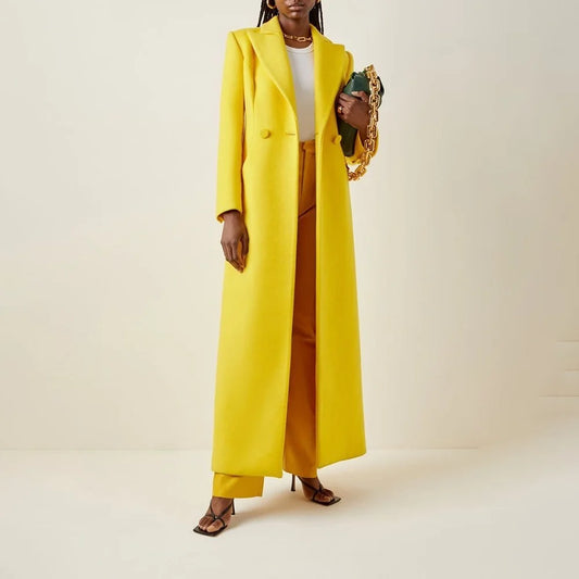 Women's Suit Long Coat Elegant Work Commute Office Female Clothing High Quality Boutique Stylish Blazer