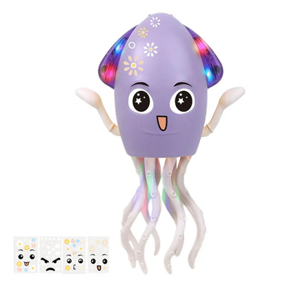 Interactive Moving Toys with Music & Light Electronic Light Up Music Toys Education Toddler Octopus Toy Children Development Toy
