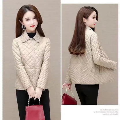 NEW Autumn Winter Coat Fashion Women's Lightweight Down Cotton Keep Warm Thin Jacket Female Korean Casual Outerwear Tops