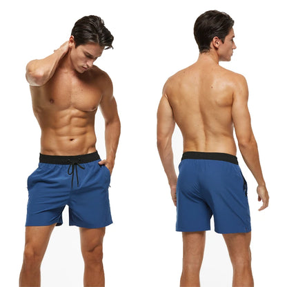 Escatch 2025 Mens Shorts Classic Quickly Dry Solid Sportswear Swim Trunks Beach Mesh Liner Surfing Traje De Baño Hombre Short