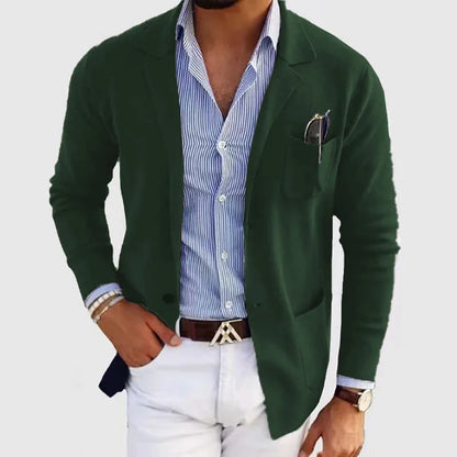 Men's Coat Autumn and Winter Fashion Slim Fit British Suit Casual Formal Blazer for Men