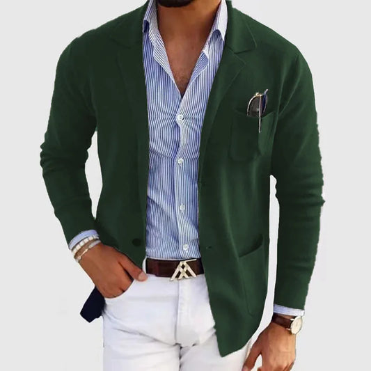 Men's Coat Autumn and Winter Fashion Slim Fit British Suit Casual Formal Blazer for Men