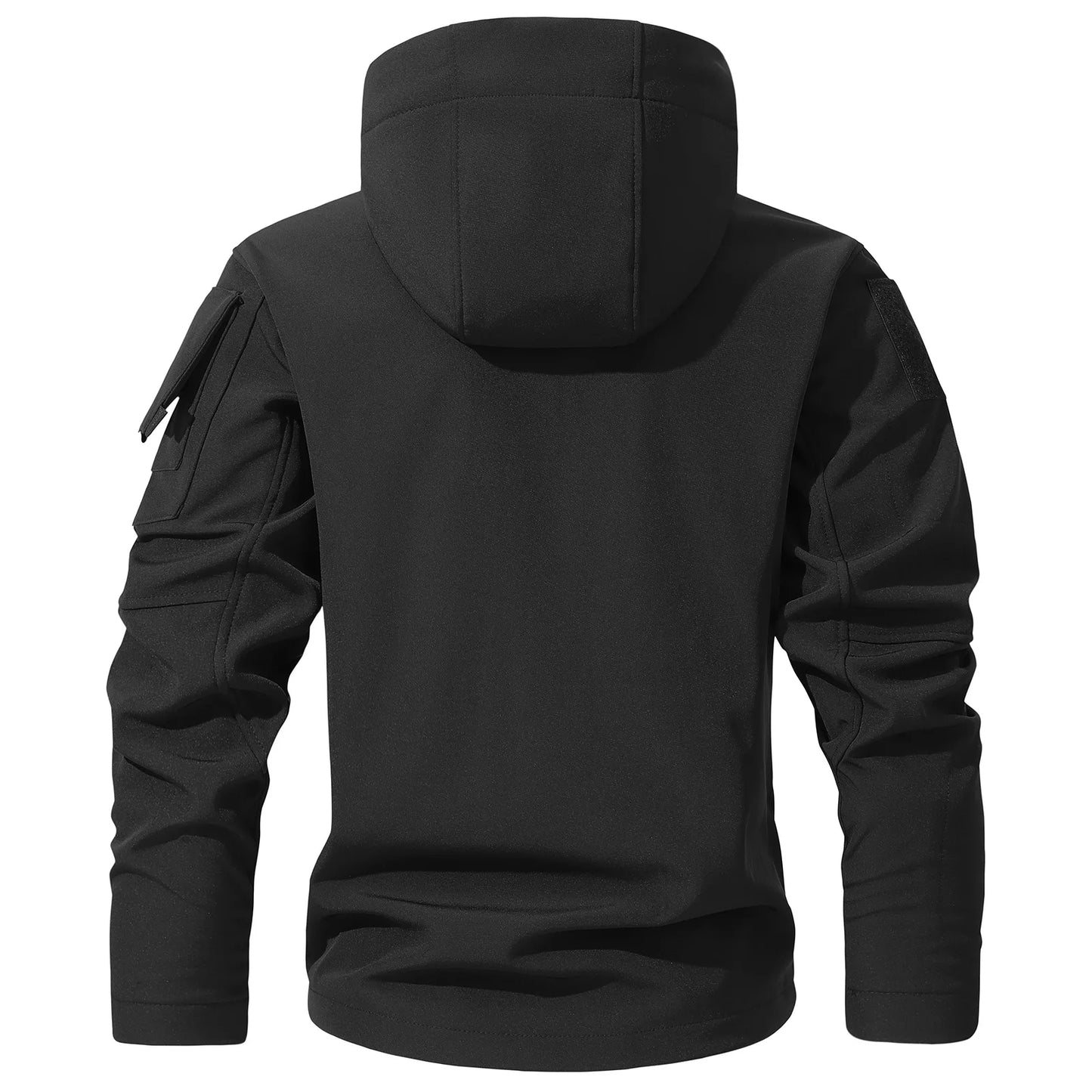 Mens workwear jacket loose fit hooded windbreaker outdoor casual streetwear stylish waterproof trekking coat rugged fashion