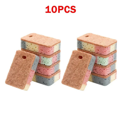 Cleaning Tools 5/10/20 Pieces Dishwashing Sponge Wood Pulp Cotton Color Magic Cleaning Sponge Pot Brush Kitchen Washing Tools