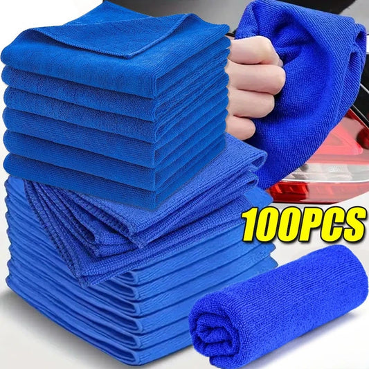 5/100PCS Microfiber Towels Car Wash Drying Cloth Towel Household Cleaning Cloths Auto Detailing Polishing Cloth Home Clean Tools