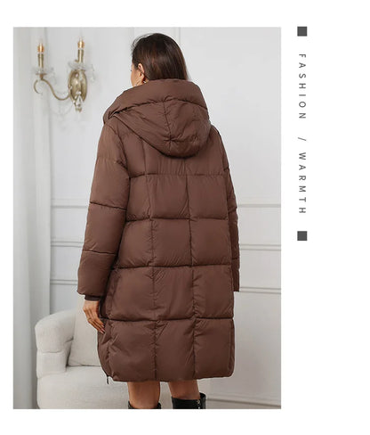 Women Long Coat 2024 New Autumn Winter Parkas Female Thick Down Cotton Coat Femme Casual Short Warm Thick Outerwear Ladies Top