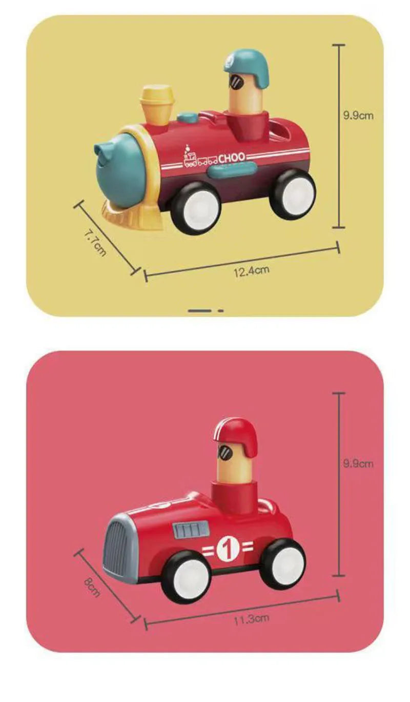 Children Cars Toys for 1-3 Years Boys Cartoon Inertial Train Ship Airplane Toy Kids Early Educational Toys for Toddler Xmas Gift