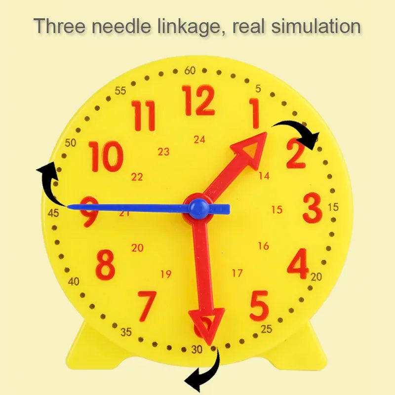 Children Interesting Clock Educational Toys Hour Minute Second Cognition Matching Puzzle Toys Kids Early Preschool Teaching Aids
