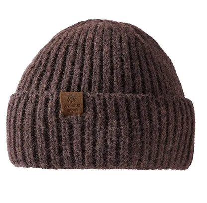 Winter Hats For Men Thickened Knitted Beanie Ear Protection Solid Color Cold Hat Keep Warm Baggy Cap Male Korean Elastic New